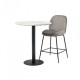 Round bar table MDF + metal BT-01 Vetro Mebel White marble