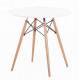 Dining table for kitchen/living room made of natural wood/MDF Tower Wood Group SDM White