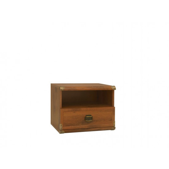 Bedside table BRW (Black Red White) Indiana JKOM 1s oak shooter