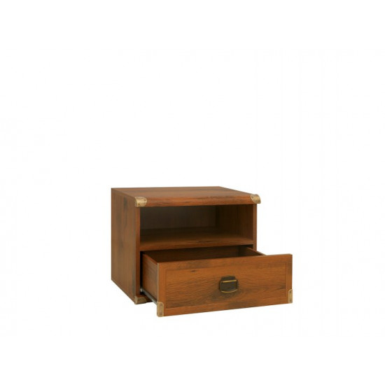 Bedside table BRW (Black Red White) Indiana JKOM 1s oak shooter