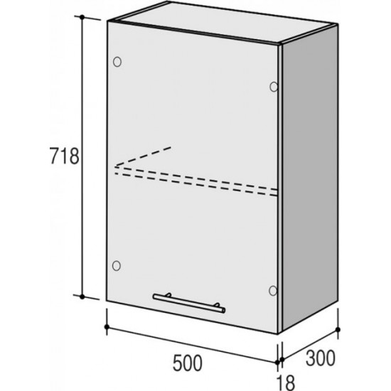 Upper module RoKo Runa 71.8 x 30 x 50 cm Cream (20200028753)