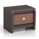 Bedside table BRV Lauren KOM_1S wenge/acacia Mali bronze (018)