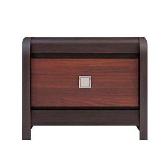 Bedside table BRV Lauren KOM_1S wenge/acacia Mali bronze (018)