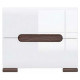 Bedside table BRV Azteca KOM_2S/4/5 white/white gloss (021)