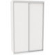 Sliding wardrobe DOM Favorite B166 White chipboard 160x60x240