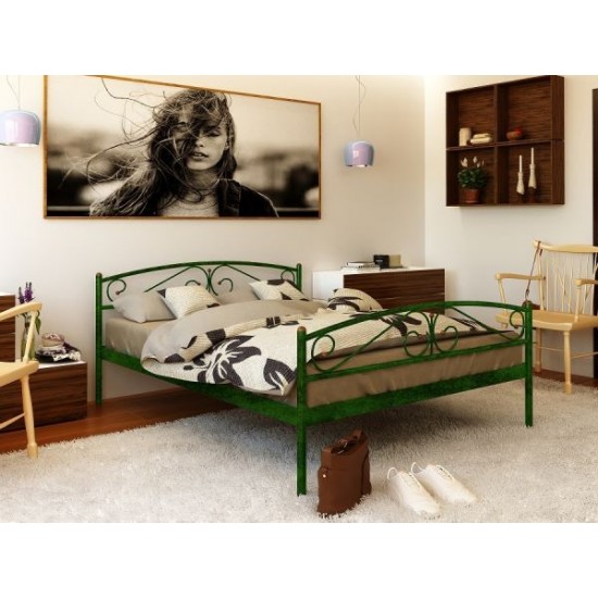 Bed Verona-2 Metakam Shagreen green 80x200