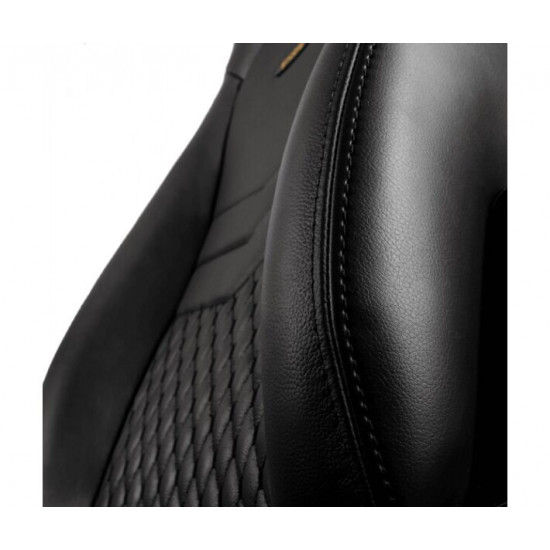 Крісло ігрове Noblechairs Icon Real Leather Black (GAGC-090)