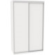 Sliding wardrobe DOM VG156 White chipboard 150x60x240