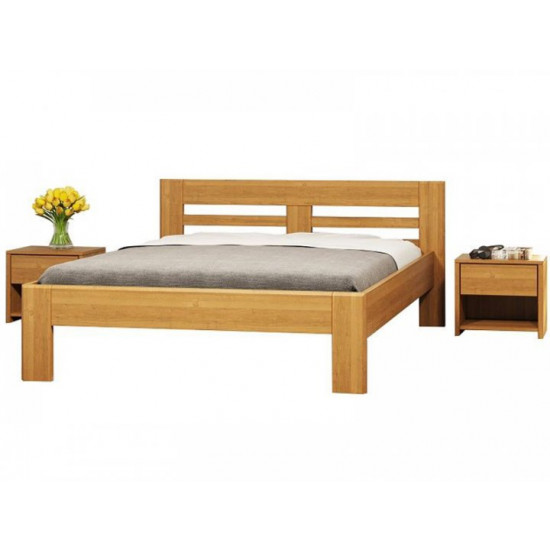 Camelia Nolina bed made of solid beech 90x200 natural wood