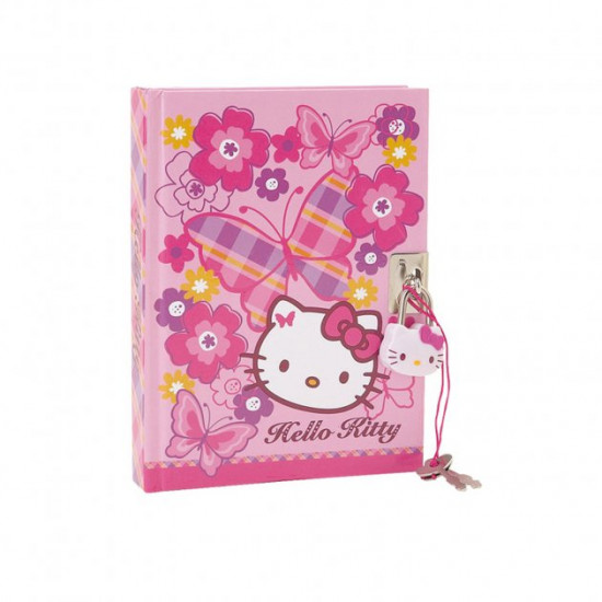 Lockable Notepad Hello Kitty Sanrio Pink 881780790608