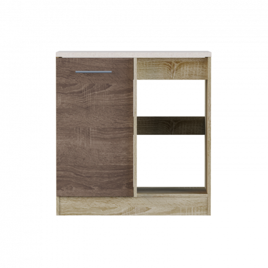 Eco kitchen module with countertop Bottom Corner 790 Combi Oak Sonoma Truffle 79x46x85 cm