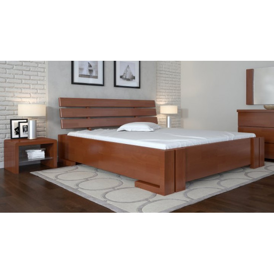 Double bed 140x200 Domino Arbor Drev beech wood Apple tree