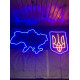  Неонова LED вивіска NeonSignDecor Герб України 32*24 см