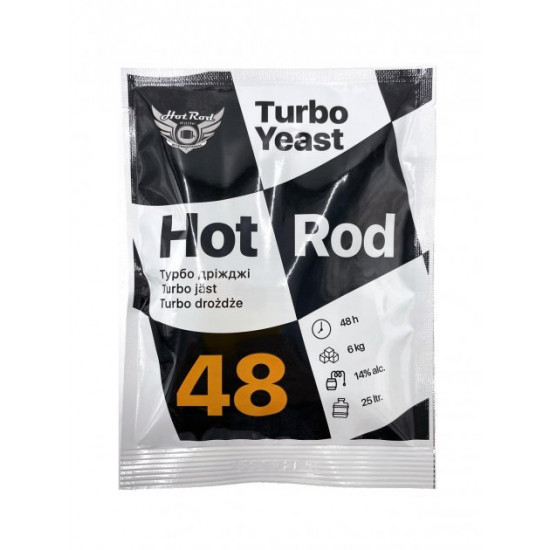  Спиртові турбо дріжджі Hot Rod 48 на 25 л (146 г)