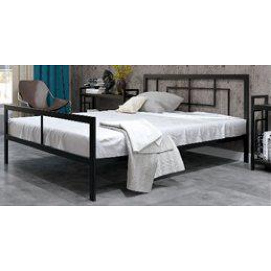 Metal bed QUADRO in Loft style in Loft style 90Х190