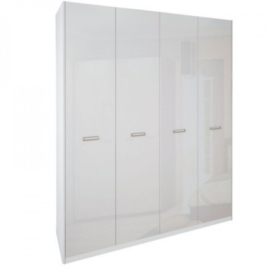 Wardrobe MiroMark Boheme 4D 183x225x55 white gloss