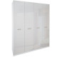 Wardrobe MiroMark Boheme 4D 183x225x55 white gloss