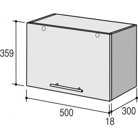  Модуль верхний RoKo Руна 35.9 х 30 х 50 см Макиато (20200028813)