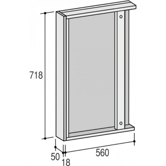 Lower module RoKo Rune 82 x 56 x 5 cm Macchiato (20200028797)