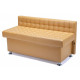 Sovalle Glasgow bench with drawer, beige eco-leather 0128-09