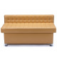 Sovalle Glasgow bench with drawer, beige eco-leather 0128-09