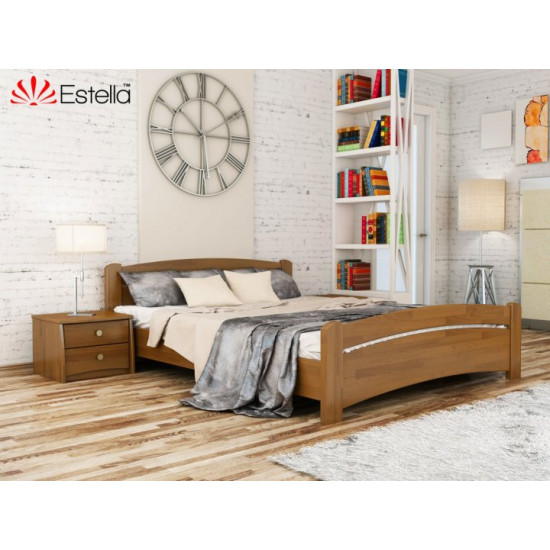 Double bed Venice Estella 140x190 103 - light walnut Shield 2L25