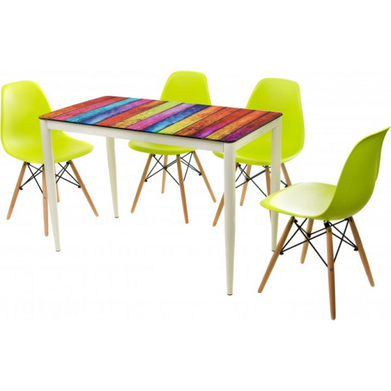 Dining table Vetro Mebel T-300-11 Multi-colored (T-300-11-pol)