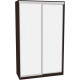 Sliding wardrobe HOUSE B166 Wenge Mirror 160x60x220