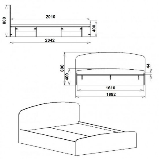 Bed KOMPANIT 