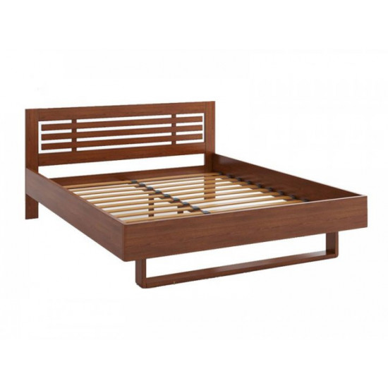 Bed Camelia Lantana made of solid beech 90x200 walnut