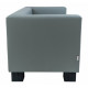 Sofa Space Three 760 x 2100 x 730H cm Fly 2233 Gray