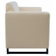 Sofa Kansas Double on metal frame 1500 x 800 x 800H cm Beige