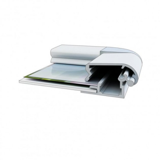 Frame click A0 32 profile 885x1233 mm Silver