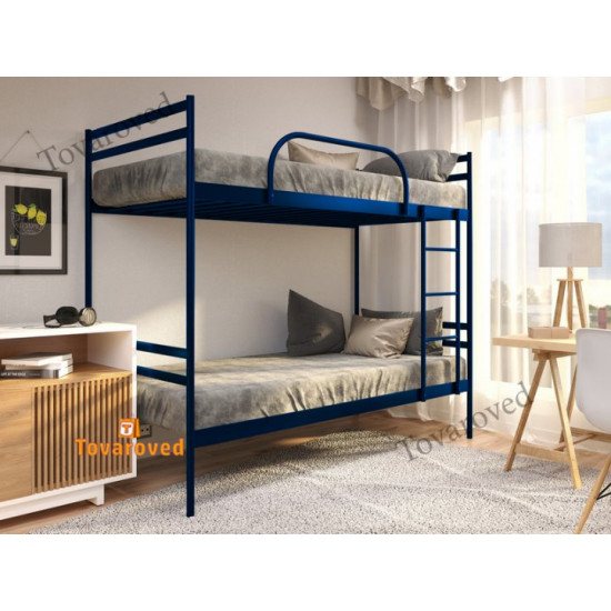 Metal bunk bed 80x190 Metakam Comfort Duo Blue