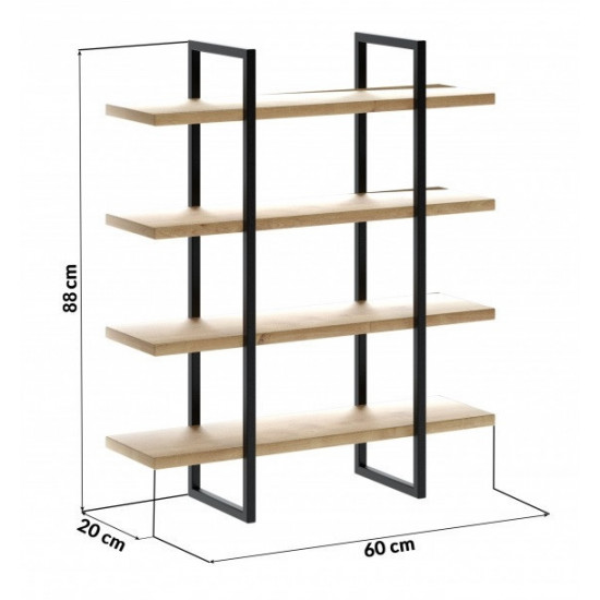 Wall-mounted - Wall Shelf in LOFT style (NS-970001181)