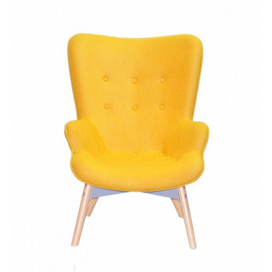 Soft chair for lounge area Onder Mebli REGENT YELLOW W-4