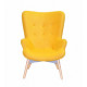 Soft chair for lounge area Onder Mebli REGENT YELLOW W-4