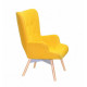 Soft chair for lounge area Onder Mebli REGENT YELLOW W-4