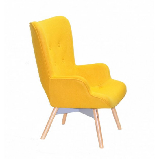 Soft chair for lounge area Onder Mebli REGENT YELLOW W-4