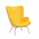 Soft chair for lounge area Onder Mebli REGENT YELLOW W-4