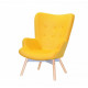 Soft chair for lounge area Onder Mebli REGENT YELLOW W-4