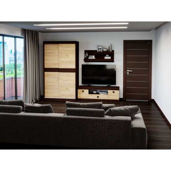 Living Room Sonata Set 20 Omni House Combi Wenge dark + Craft oak gold