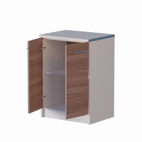 Kitchen module Eco Bottom 600 with tabletop Ash Shimo Dark 60x46x85 cm