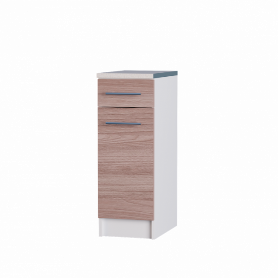 Kitchen module Eco Bottom drawer 300 with tabletop Ash Shimo Dark 30x46x85 cm