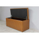 Sovalle Florence bench with drawer, brown eco-leather 0127-07