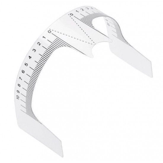 Semicircular ruler for drawing eyebrow tattoo DragonHawk