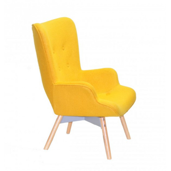 Armchair Regent Onder Mebli Yellow W-4