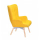 Armchair Regent Onder Mebli Yellow W-4