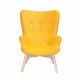 Armchair Regent Onder Mebli Yellow W-4