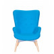 Armchair + pouf Regent Onder Mebli Blue W-20